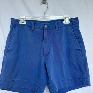 Ralph Lauren Blue Flat Front Shorts